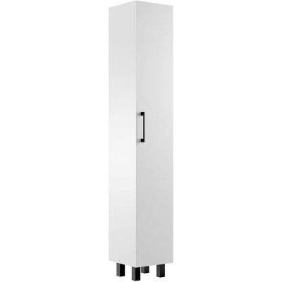 Inny producent Szafka Stojąca Pionowa Valia białe + białe 180x60x30 uchwyt czarny Inny producent Szafka Stojąca Pionowa Valia białe + białe 180x60x30 uchwyt czarny