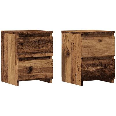 VMP Szafki Nocne, 2 Szt., Stare Drewno, 30X30X40 Cm VMP Szafki Nocne, 2 Szt., Stare Drewno, 30X30X40 Cm