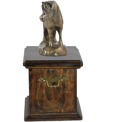 Szetlandy - skrzynia pamiątkowa konia, skrzynia ze statuetką, elegancka skrzynia z koniem marki Art-Dog Szetlandy - skrzynia pamiątkowa konia, skrzynia ze statuetką, elegancka skrzynia z koniem marki Art-Dog