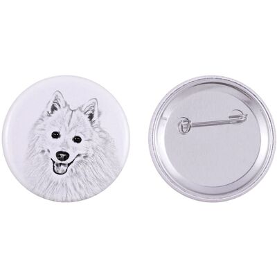 Szpic japoński - przypinka z twoim psem, dodaj własne foto, marka Art-Dog Szpic japoński - przypinka z twoim psem, dodaj własne foto, marka Art-Dog