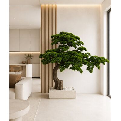 Inny producent Sztuczne drzewko bonsai 165 x 200 cm - nowoczesna dekoracja pod schody / do mieszkania i biura w jakości premium Inny producent Sztuczne drzewko bonsai 165 x 200 cm - nowoczesna dekoracja pod schody / do mieszkania i biura w jakości premium