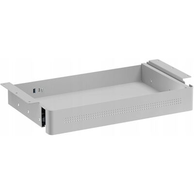Szuflada Podbiurkowa Podblatowa +porty Usb 8kg 48x26 Cm Spacetronik Szara Szuflada Podbiurkowa Podblatowa +porty Usb 8kg 48x26 Cm Spacetronik Szara