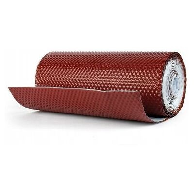 DQ-PP Taśma Kominowa 3d Opierzeniowa Aluminiowa Ryflowana Ral 8012 Kasztan DQ-PP Taśma Kominowa 3d Opierzeniowa Aluminiowa Ryflowana Ral 8012 Kasztan