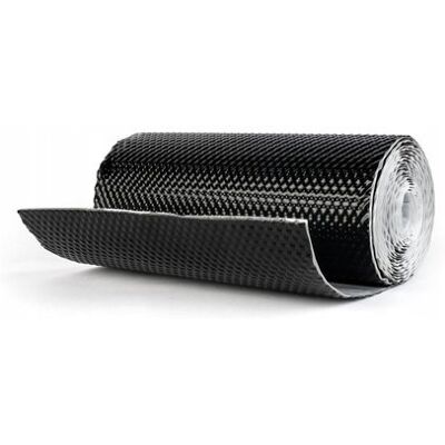 DQ-PP Taśma Kominowa 3d Opierzeniowa Aluminiowa Ryflowana Ral 9005 Czarna DQ-PP Taśma Kominowa 3d Opierzeniowa Aluminiowa Ryflowana Ral 9005 Czarna