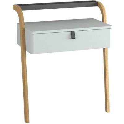 KROFAM Toaletka łazienkowa MOSS 70 cm jasno szara półmat KROFAM Toaletka łazienkowa MOSS 70 cm jasno szara półmat