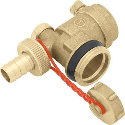 Trójnik z odpowietrznikiem i zaworem spustowym - G1' KAN-therm 1300257002 Trójnik z odpowietrznikiem i zaworem spustowym - G1' KAN-therm 1300257002
