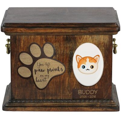 Turecka wiewiórka - skrzynia pamiątkowa kota, personalizowana skrzynia, pamiątkowe pudełko na kocie pamiątki marki Art-Dog Turecka wiewiórka - skrzynia pamiątkowa kota, personalizowana skrzynia, pamiątkowe pudełko na kocie pamiątki marki Art-Dog