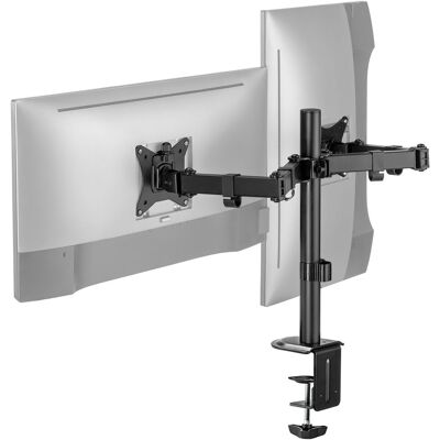 Uchwyt biurkowy na dwa monitory Ergonomiczne ramię biurkowe Spacetronik SPA-120 Uchwyt biurkowy na dwa monitory Ergonomiczne ramię biurkowe Spacetronik SPA-120