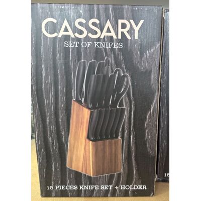 ABC Uniwersalny Uchwyt Na Noże Kuchenne 15 Szt. Elementów Cassary ABC Uniwersalny Uchwyt Na Noże Kuchenne 15 Szt. Elementów Cassary