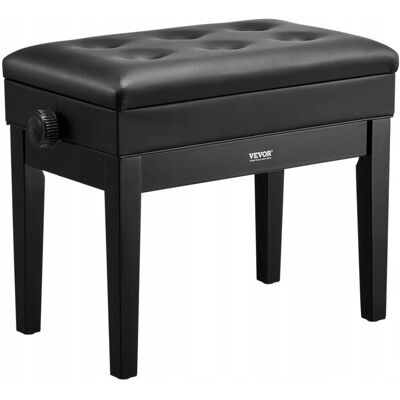 VEVOR REGULOWANA ŁAWKA DO PIANINA Z SCHOWKIEM I PODUSZKĄ 56X34X49 CM VEVOR REGULOWANA ŁAWKA DO PIANINA Z SCHOWKIEM I PODUSZKĄ 56X34X49 CM
