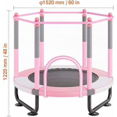 VEVOR TRAMPOLINA DZIECIĘCA 60 Z SIATKĄ I KOSZYKÓWKĄ MOCNA I BEZPIECZNA VEVOR TRAMPOLINA DZIECIĘCA 60 Z SIATKĄ I KOSZYKÓWKĄ MOCNA I BEZPIECZNA