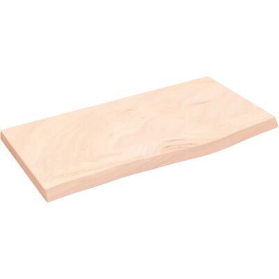 vidaXL Blat łazienkowy Brąz 60x30x2cm - Z litego dębu vidaXL Blat łazienkowy Brąz 60x30x2cm - Z litego dębu
