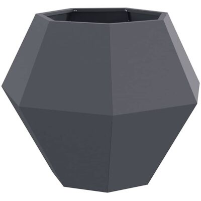 vidaXL Donica Antracyt 75 x 75 x 60 cm Stal vidaXL Donica Antracyt 75 x 75 x 60 cm Stal