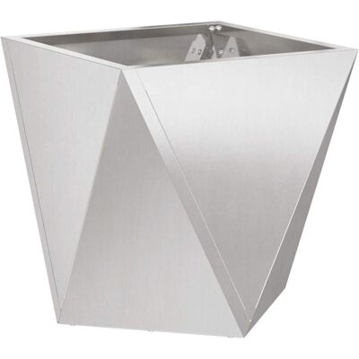 vidaXL Donica Srebrny 50 x 50 x 50 cm Stal nierdzewna vidaXL Donica Srebrny 50 x 50 x 50 cm Stal nierdzewna