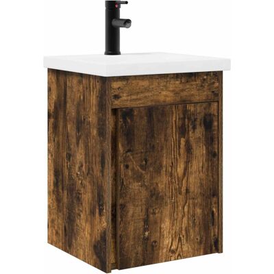 vidaXL Jednostka toaletowa z kranem Dąb wędzony 42 x 40 x 74,5 cm vidaXL Jednostka toaletowa z kranem Dąb wędzony 42 x 40 x 74,5 cm