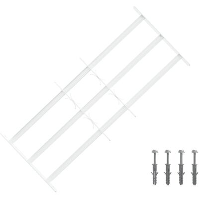 vidaXL Krata zabezpieczająca do okien z 3 poprzeczkami 3 pcs 63-114 cm vidaXL Krata zabezpieczająca do okien z 3 poprzeczkami 3 pcs 63-114 cm