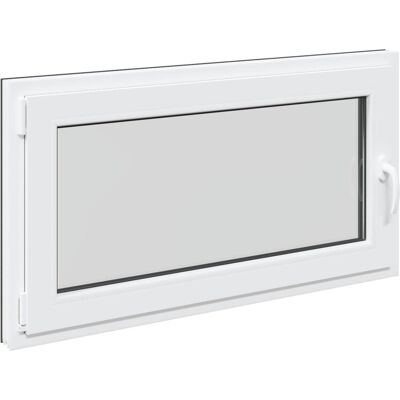 vidaXL Okno piwniczne RISOR 110 x 70 cm PVC i szkło antracytowy vidaXL Okno piwniczne RISOR 110 x 70 cm PVC i szkło antracytowy