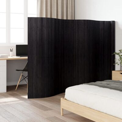 vidaXL Czarny bambusowy parawan - Dzielnik pomieszczeń - 165x600 cm vidaXL Czarny bambusowy parawan - Dzielnik pomieszczeń - 165x600 cm