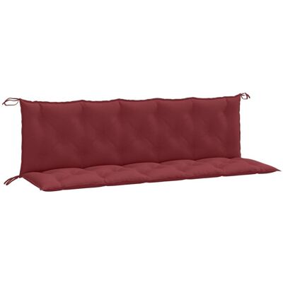 vidaXL Poduszki na ławkę ogrodową 180x50x7 cm wino czerwony tkanina - Poduszki na ławkę ogrodową vidaXL Poduszki na ławkę ogrodową 180x50x7 cm wino czerwony tkanina - Poduszki na ławkę ogrodową