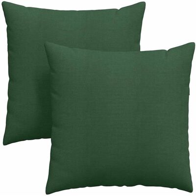 vidaXL Poduszki na sofę 2 pcs Ciemna zieleń 60 x 60 cm vidaXL Poduszki na sofę 2 pcs Ciemna zieleń 60 x 60 cm