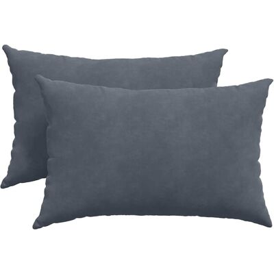 vidaXL Poduszki na sofę 2 pcs ciemno szary 60 x 40 cm vidaXL Poduszki na sofę 2 pcs ciemno szary 60 x 40 cm