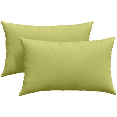 vidaXL Poduszki na sofę 2 pcs Jasnozielony 50 x 30 cm tkanina vidaXL Poduszki na sofę 2 pcs Jasnozielony 50 x 30 cm tkanina