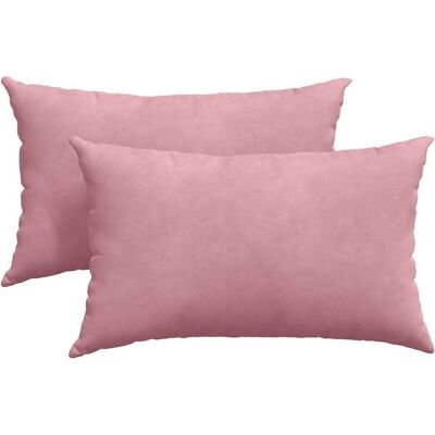 vidaXL Poduszki na sofę 2 pcs Różowy 50 x 30 cm Tkanina sztruksowa vidaXL Poduszki na sofę 2 pcs Różowy 50 x 30 cm Tkanina sztruksowa