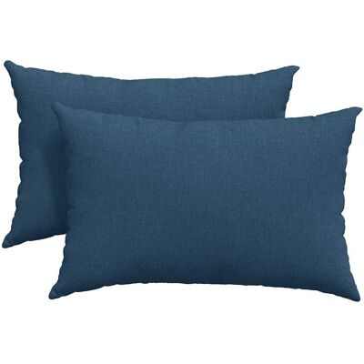 Vidaxl Poduszki Na Sofę 2 Szt. Tkanina Niebieski 60 X 40 Cm Vidaxl Poduszki Na Sofę 2 Szt. Tkanina Niebieski 60 X 40 Cm