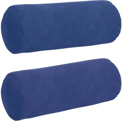 vidaXL Poduszki Wałkowe 2 pcs Niebieski policyjny Ø 15 x 40 cm vidaXL Poduszki Wałkowe 2 pcs Niebieski policyjny Ø 15 x 40 cm