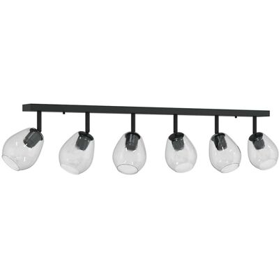 vidaXL Czarny metalowy system oświetlenia szynowego vidaXL Czarny metalowy system oświetlenia szynowego