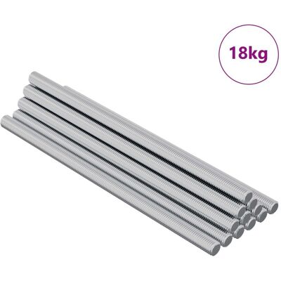 vidaXL Rura gwintowana 900 pcs Srebrny Stal vidaXL Rura gwintowana 900 pcs Srebrny Stal
