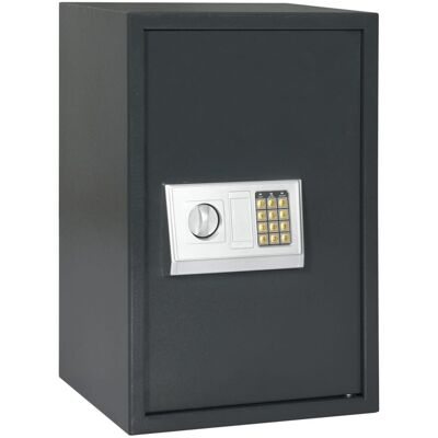 vidaXL Sejf elektroniczny z półką Ciemnoszary 40x35x60 cm Stal vidaXL Sejf elektroniczny z półką Ciemnoszary 40x35x60 cm Stal