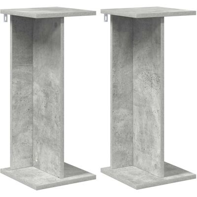 vidaXL Stojak na rośliny 2 pcs Betonowy Szary 25 x 25,5 x 60,5 cm vidaXL Stojak na rośliny 2 pcs Betonowy Szary 25 x 25,5 x 60,5 cm