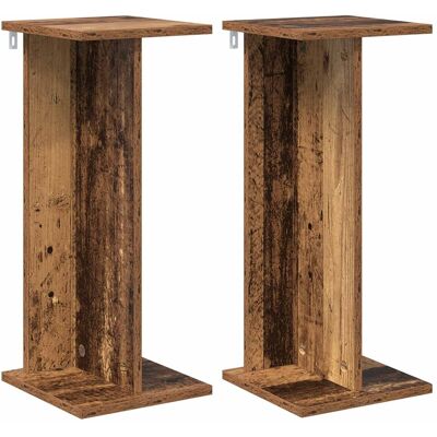 vidaXL Stojak na rośliny 2 pcs Stare drewno 25 x 25,5 x 60,5 cm vidaXL Stojak na rośliny 2 pcs Stare drewno 25 x 25,5 x 60,5 cm
