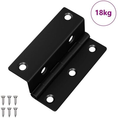 vidaXL Zawias 537 pcs Czarny 38 x 17 x 60 mm Żelazo vidaXL Zawias 537 pcs Czarny 38 x 17 x 60 mm Żelazo