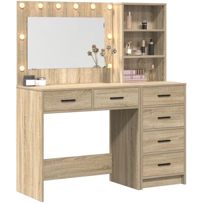 vidaXL Zestaw 2 luster w dębowym stylu Sonoma - Lustro vidaXL Zestaw 2 luster w dębowym stylu Sonoma - Lustro