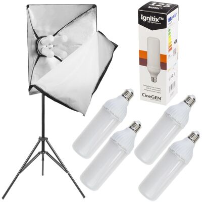 CineGEN Vidoox™ 4 żarówkowa lampa LED softboks 60x90 CineGEN Vidoox™ 4 żarówkowa lampa LED softboks 60x90