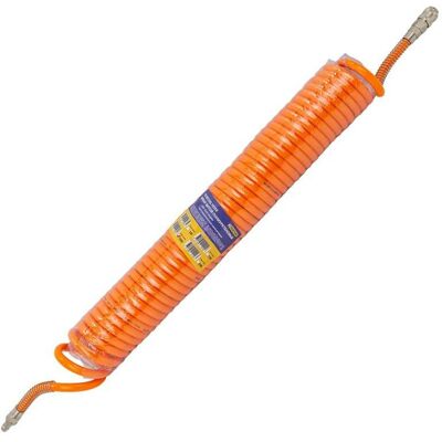 Partner WĄŻ PRZEWÓD SPIRALNY PNEUMATYCZNY 10m DO KOMPRESORA 8x12mm SZYBKOZŁĄCZKI 1/4' 15 BAR Partner WĄŻ PRZEWÓD SPIRALNY PNEUMATYCZNY 10m DO KOMPRESORA 8x12mm SZYBKOZŁĄCZKI 1/4' 15 BAR