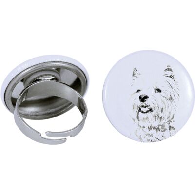 West Highland White Terrier, Westie - damska biżuteria z podobizną psa, produkt wykonany ręcznie, możliwość dodanie własnego zdjęcia, marka Art-Dog West Highland White Terrier, Westie - damska biżuteria z podobizną psa, produkt wykonany ręcznie, możliwość dodanie własnego zdjęcia, marka Art-Dog