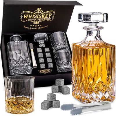 Super WHISISKEY Zestaw Karafka do - Zestaw Prezentowy Whiskey - Prezenty dla Mężczyzn - Pomysły na Prezent dla Mężczyzny - Klasyczna Karafka 700ML, 2 Szkl.. Super WHISISKEY Zestaw Karafka do - Zestaw Prezentowy Whiskey - Prezenty dla Mężczyzn - Pomysły na Prezent dla Mężczyzny - Klasyczna Karafka 700ML, 2 Szkl..