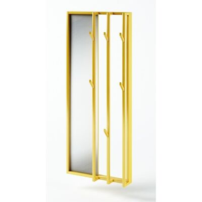 Braun Wieszak przedpokój loft wiszący metal lustro złoty Braun Wieszak przedpokój loft wiszący metal lustro złoty