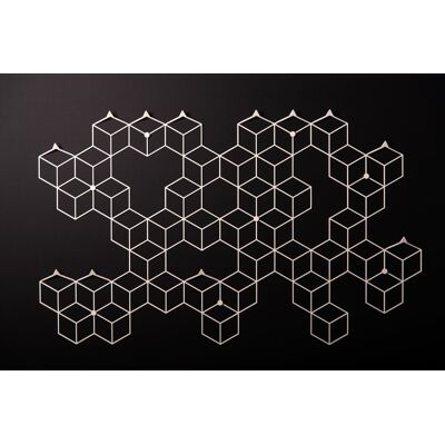 Polyhedra Wieszak ścienny Stiga XL - Biały Polyhedra Wieszak ścienny Stiga XL - Biały