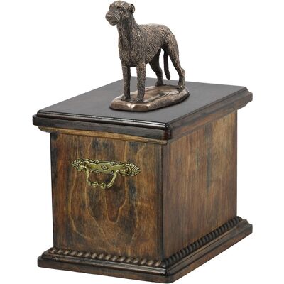 Wilczarz irlandzki, Irish wolfhound - skrzynia pamiątkowa psa, skrzynia ze statuetką, elegancka skrzynia w klasycznym stylu marki Art-Dog Wilczarz irlandzki, Irish wolfhound - skrzynia pamiątkowa psa, skrzynia ze statuetką, elegancka skrzynia w klasycznym stylu marki Art-Dog