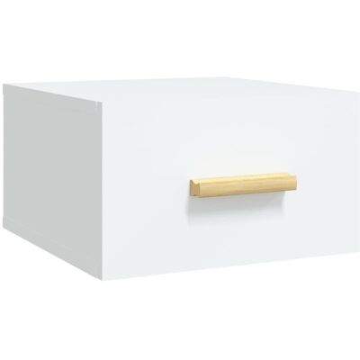 VMP Wisząca Szafka Nocna, Biała, 35x35x20 Cm VMP Wisząca Szafka Nocna, Biała, 35x35x20 Cm