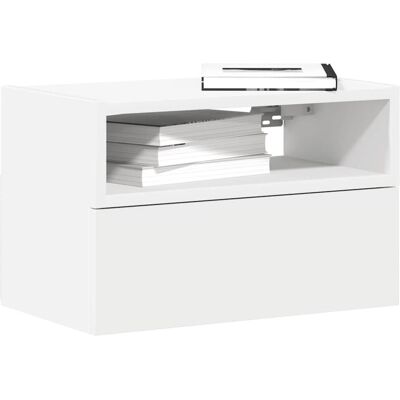 VMP Wiszące Szafki Nocne, 2 Szt., Białe, 45X26X28,5 Cm VMP Wiszące Szafki Nocne, 2 Szt., Białe, 45X26X28,5 Cm