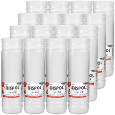 Bispol Wkład Parafinowy 7 Dni 22,5 cm 16szt Bispol Wkład Parafinowy 7 Dni 22,5 cm 16szt