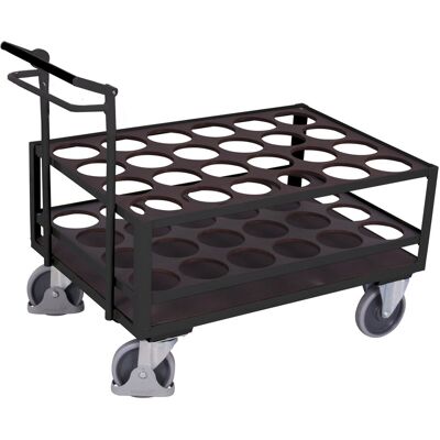 Inny producent Wózek do transportu butli stalowych z hamulcem pos, RAL 7016 Inny producent Wózek do transportu butli stalowych z hamulcem pos, RAL 7016