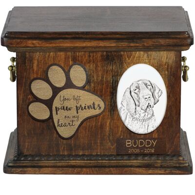 Wyżeł włoski krótkowłosy, Bracco Italiano - skrzynia pamiątkowa psa, personalizowana skrzynia ze zdjęciem, skrzynia ze zdjęciem psa marki Art-Dog Wyżeł włoski krótkowłosy, Bracco Italiano - skrzynia pamiątkowa psa, personalizowana skrzynia ze zdjęciem, skrzynia ze zdjęciem psa marki Art-Dog