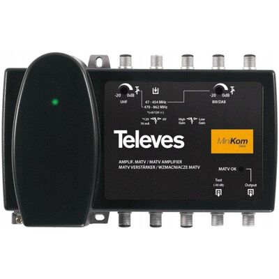 Inny producent Wzmacniacz Sygnału DVB-T2 Televes Minikom 37dB Zasilacz DC 12V do Anten TV Inny producent Wzmacniacz Sygnału DVB-T2 Televes Minikom 37dB Zasilacz DC 12V do Anten TV