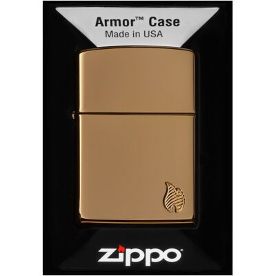 Zapalniczka ZIPPO ARMOR FLAME BRASS 60007336 Wiatroodporna Zapalniczka ZIPPO ARMOR FLAME BRASS 60007336 Wiatroodporna